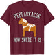 Pepparkakor How Swede it is Christmas Cookies Dala Horse T-Shirt - T-Shirt | Maroon