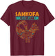 Black History Afrocentric Sankofa Tribal Design T-Shirt - T-Shirt | Maroon