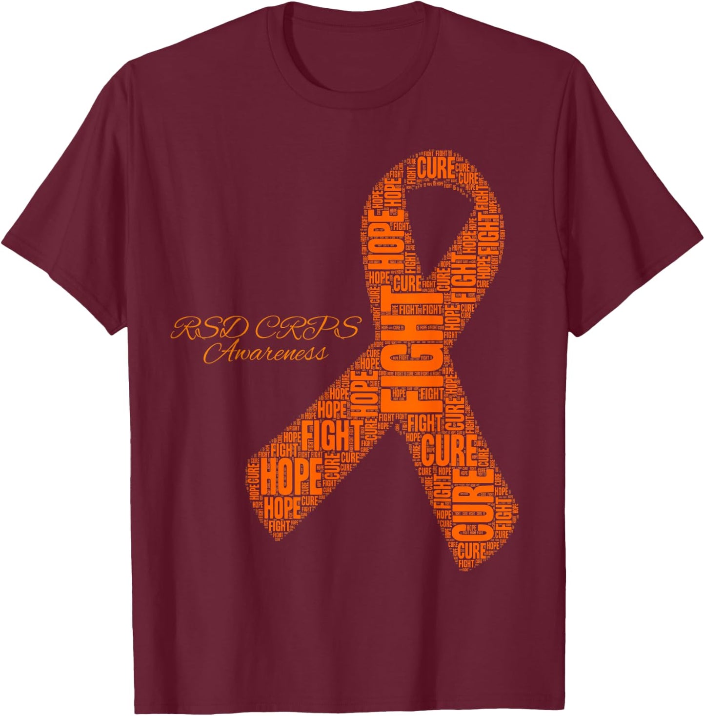 RSD CRPS Awareness Month T-Shirt - T-Shirt | Maroon