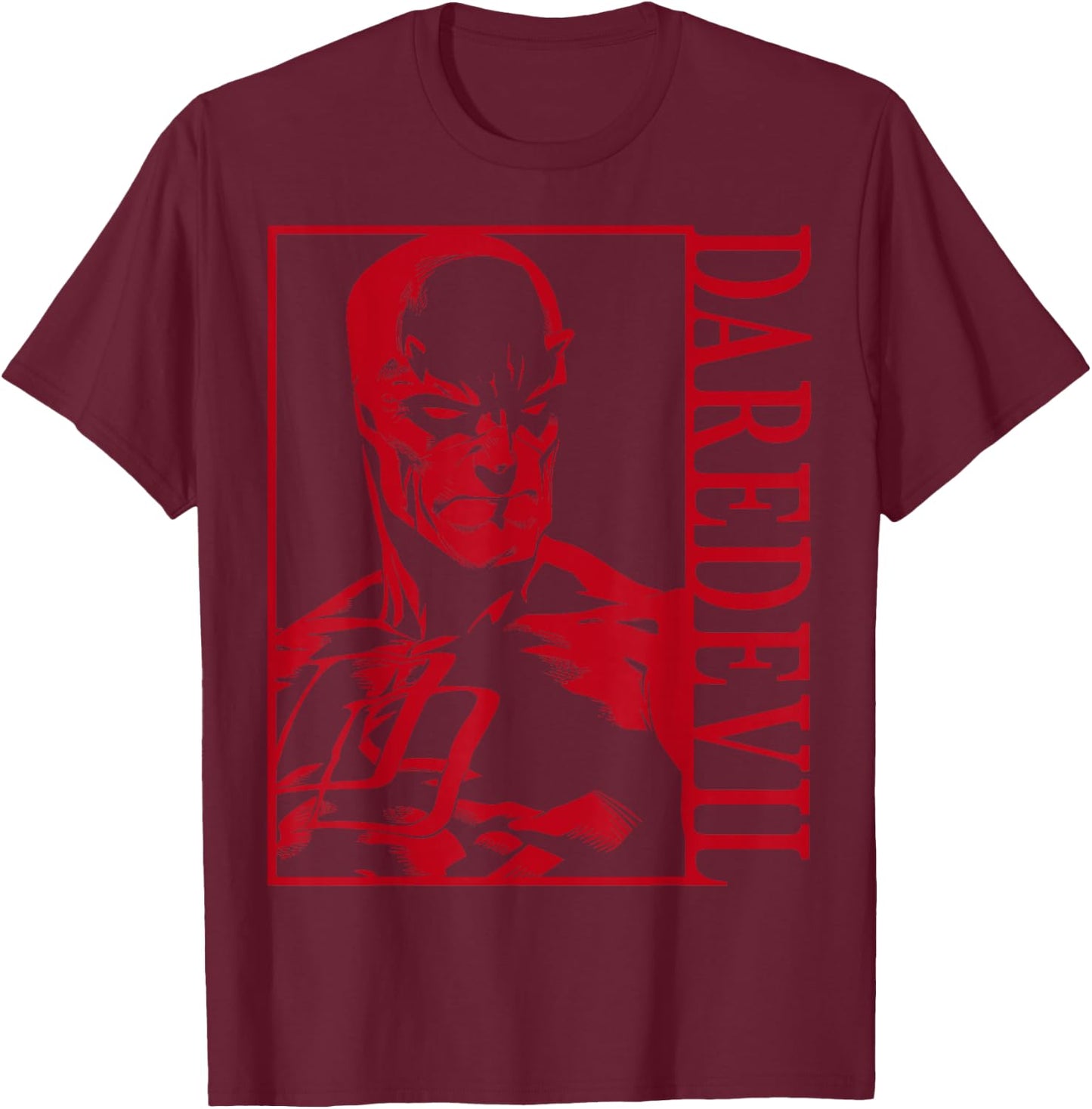 Marvel Daredevil Dark Tonal Poster T-Shirt - T-Shirt | Maroon
