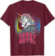 Funny Heavy Metal Unicorn Design Woman Kids T-Shirt - T-Shirt | Maroon