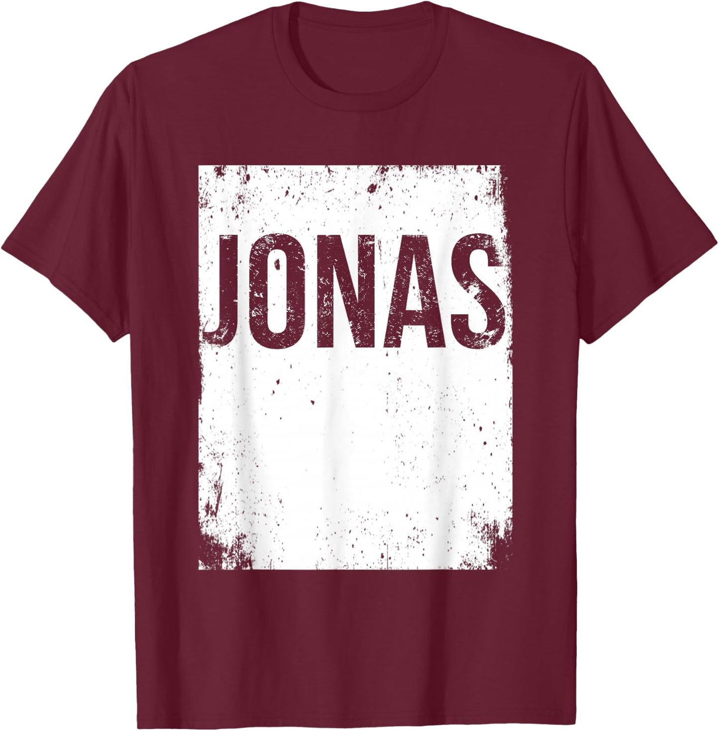 Jonas First Given Name Pride Funny vintage T-Shirt - T-Shirt | Maroon