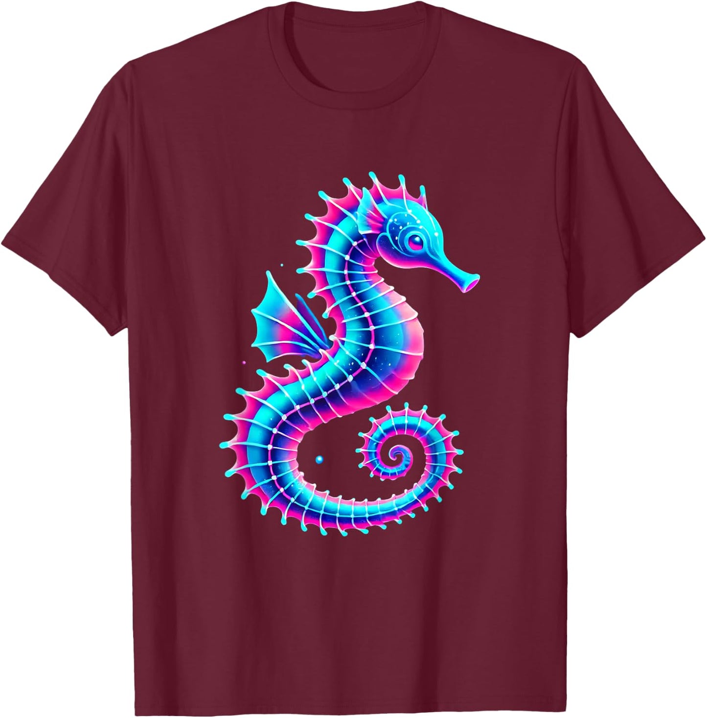 Sea horse Bright, Zesty s Deep Sea Fishing T-Shirt - T-Shirt | Maroon
