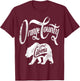 Bear Orange County California Vintage Retro T-Shirt - T-Shirt | Maroon
