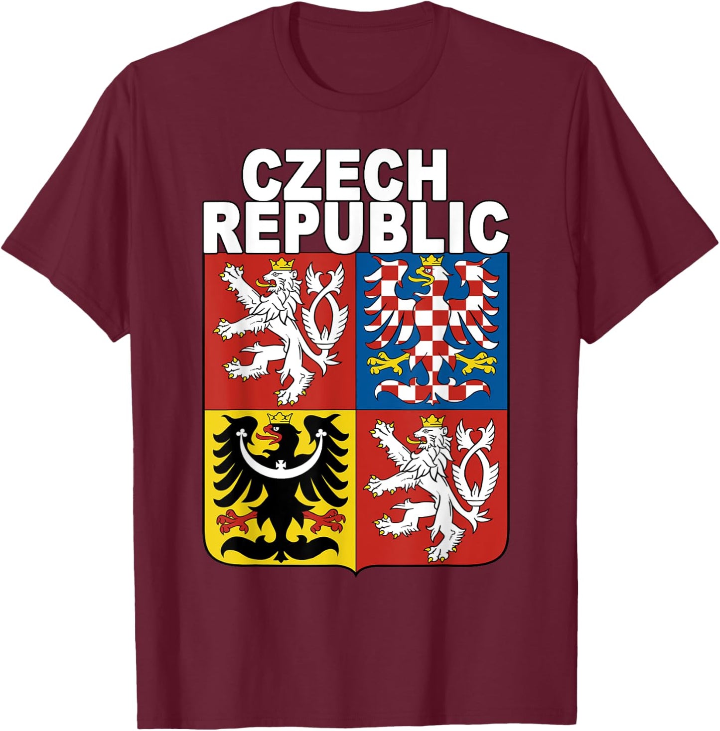 Czech Republic Shirt T-Shirt - T-Shirt | Maroon