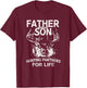 Father Son Hunting Partners for Life Trophy Buck T-Shirt - T-Shirt | Maroon