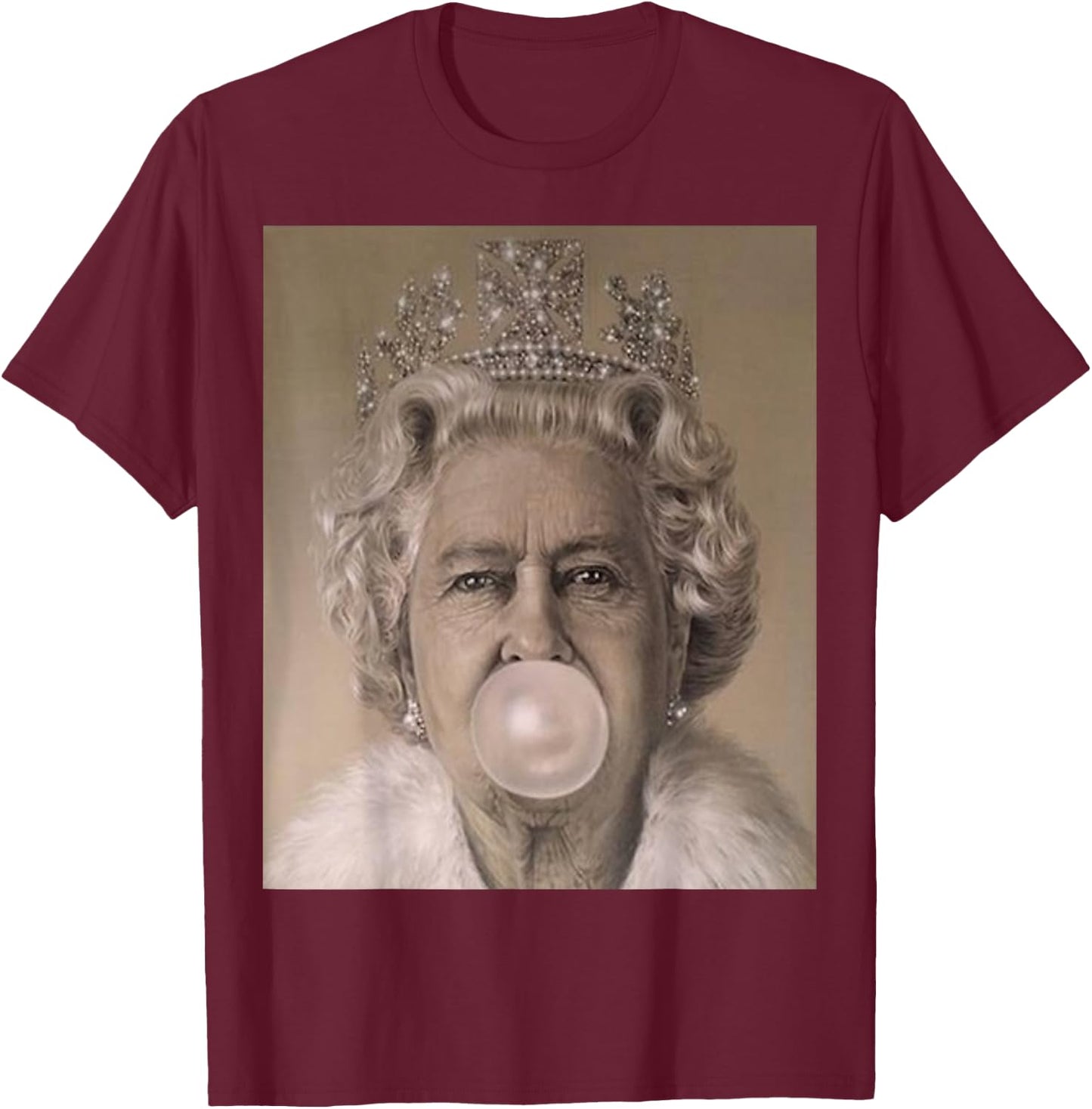 Queen Elizabeth T-Shirt - T-Shirt | Maroon