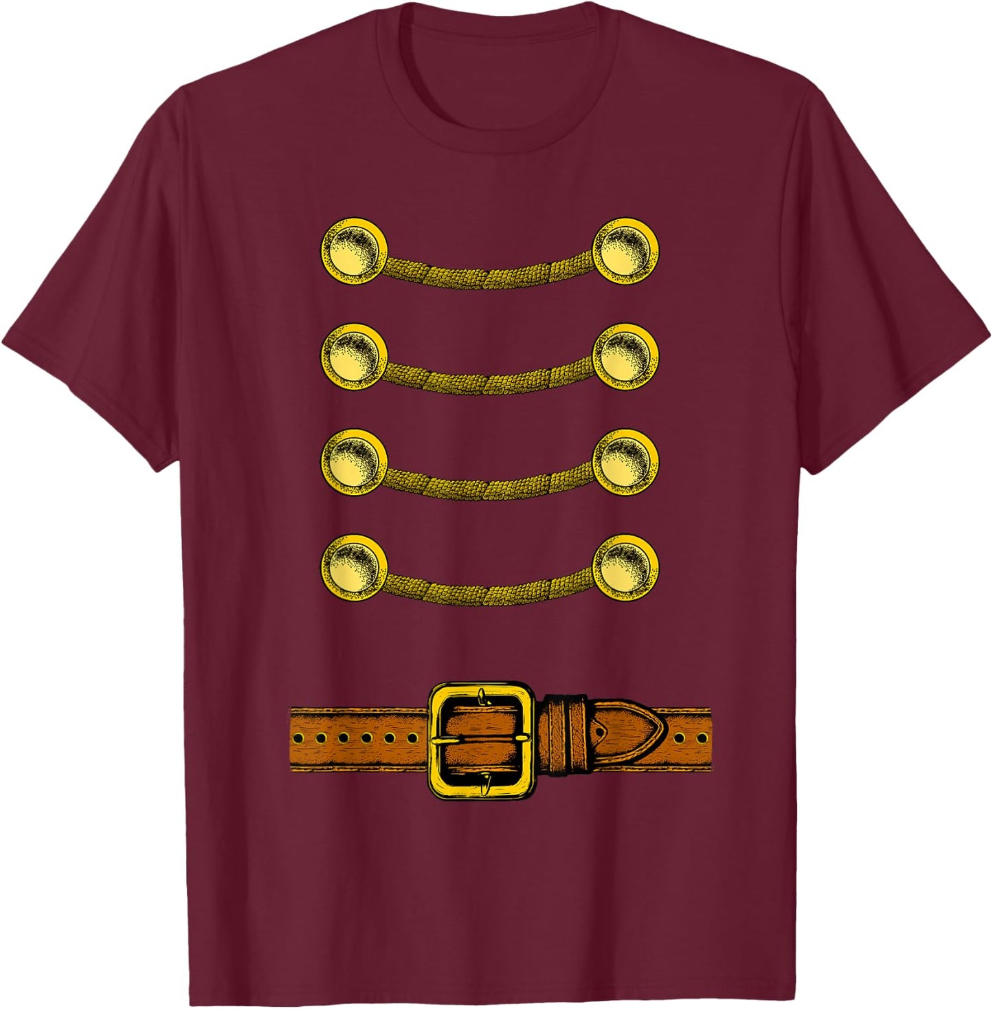 Christmas Nutcracker Squad Toy Soldier Costume Xmas Matching T-Shirt - T-Shirt | Maroon
