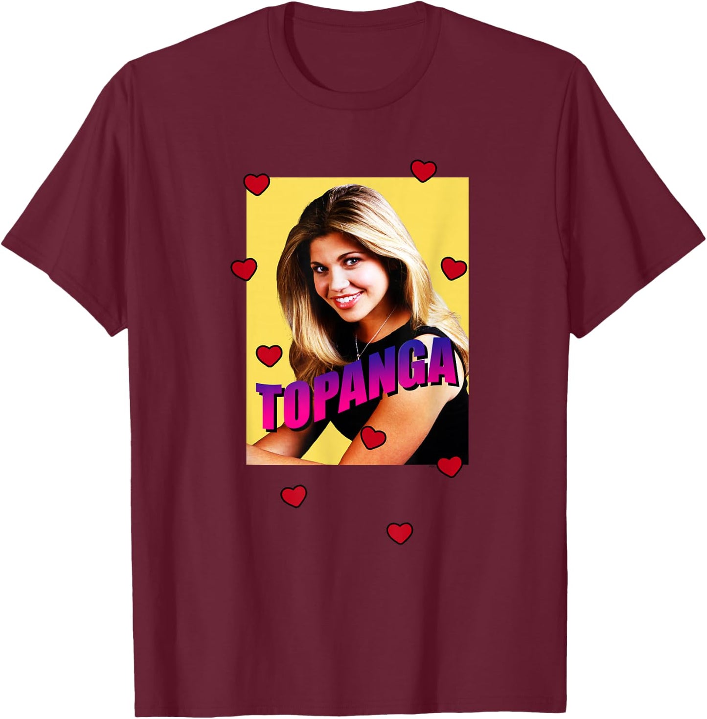 Boy Meets World Topanga 90s Crush T-Shirt - T-Shirt | Maroon