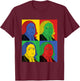John Wesley Pop Art - Retro History T-Shirt - T-Shirt | Maroon