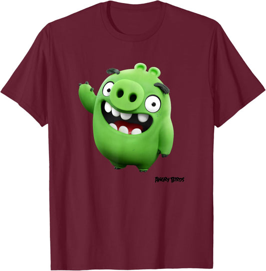 Angry Birds Piggy T-Shirt - T-Shirt | Maroon