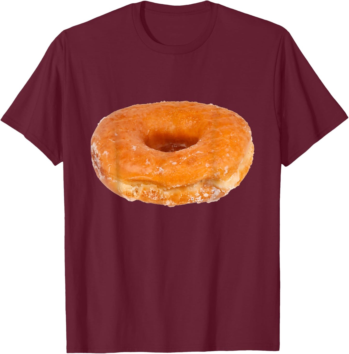 Glazed Donut T-Shirt - T-Shirt | Maroon