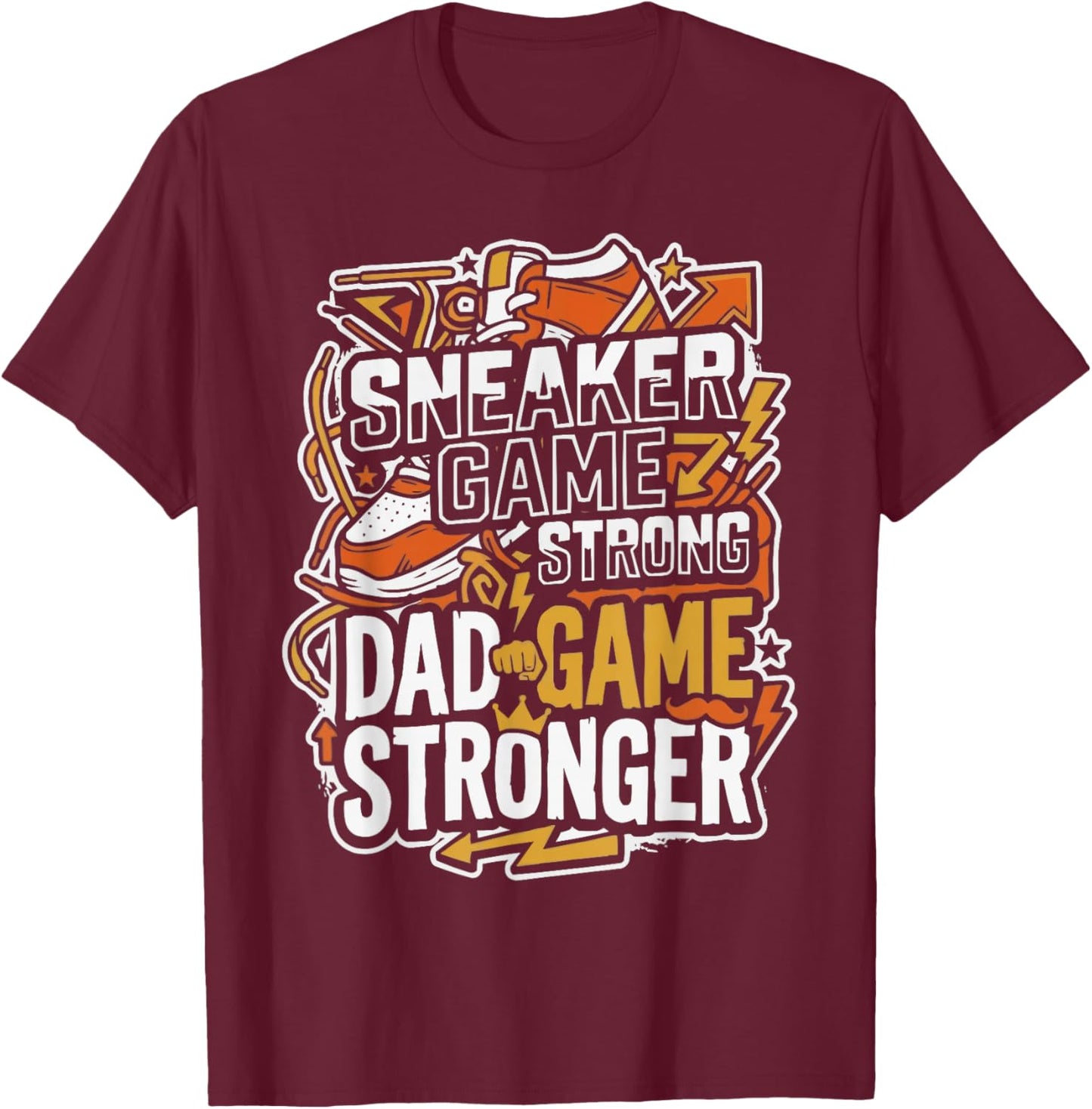 Shoe Collector Dad Shoe Lover Sneaker Addict Shoe Collecting T-Shirt - T-Shirt | Maroon