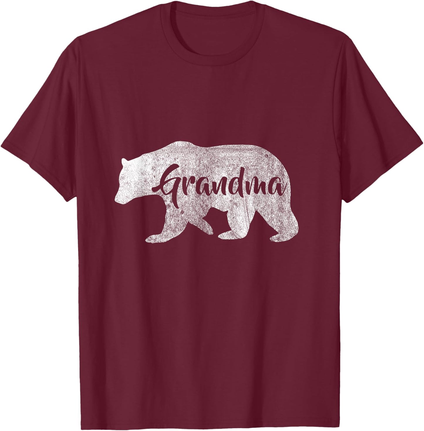 Women's Grandma Bear Outdoors Family for Grandma T-Shirt - T-Shirt | Maroon