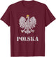 Poland Vintage Polish Eagle Shirt T-Shirt - T-Shirt | Maroon