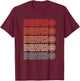 Love Heart Bruno Retro Style Bruno Lover Heart T-Shirt - T-Shirt | Maroon