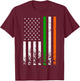 Irish American Flag Ireland Flag ST Patrick's Day Gift Lucky Small T-Shirt - T-Shirt | Maroon