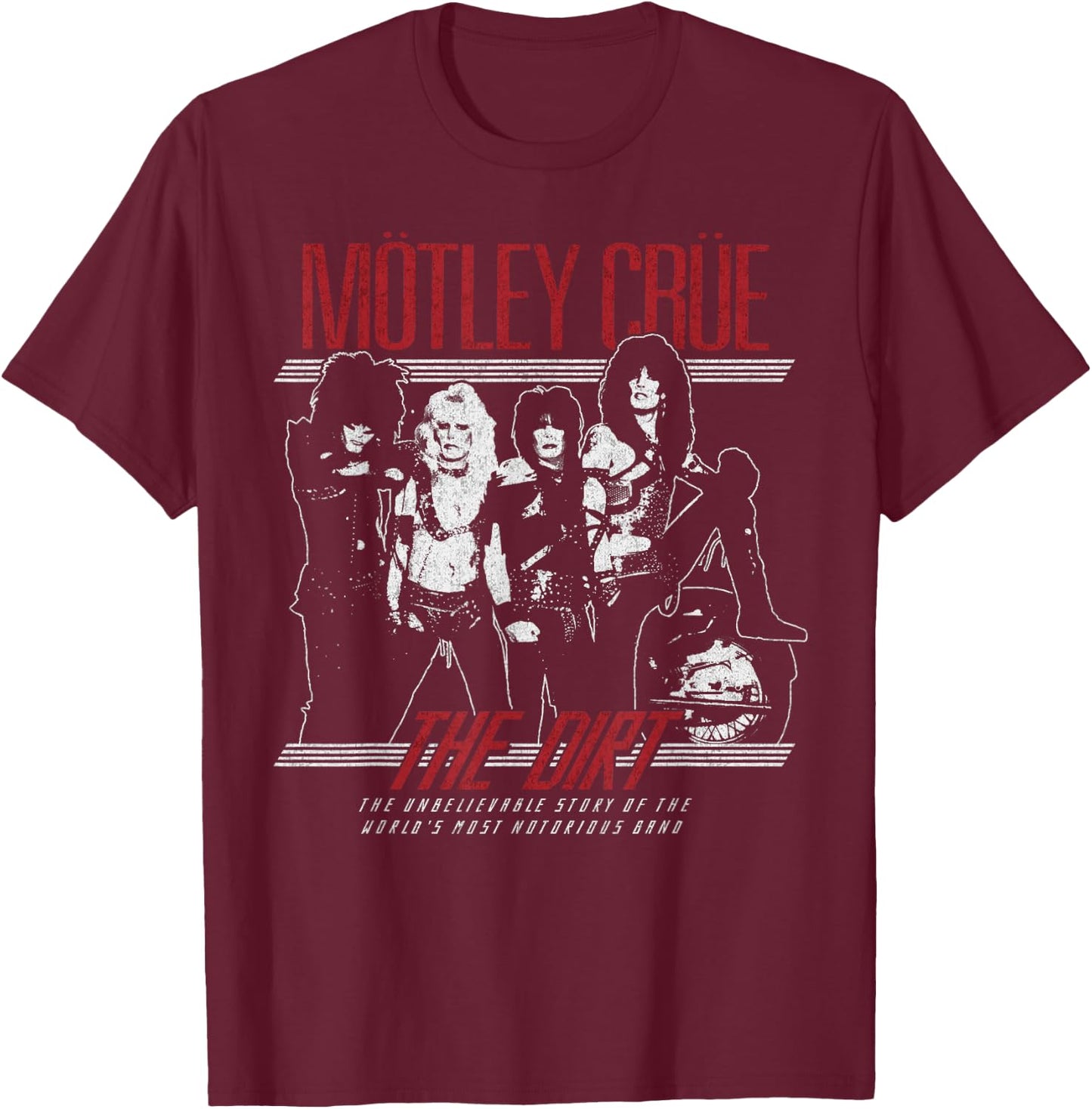 Mötley Crüe - The Dirt T-Shirt - T-Shirt | Maroon