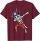 Dabbing Skeleton Pirate T Shirt Halloween Kids Jolly Roger T-Shirt - T-Shirt | Maroon