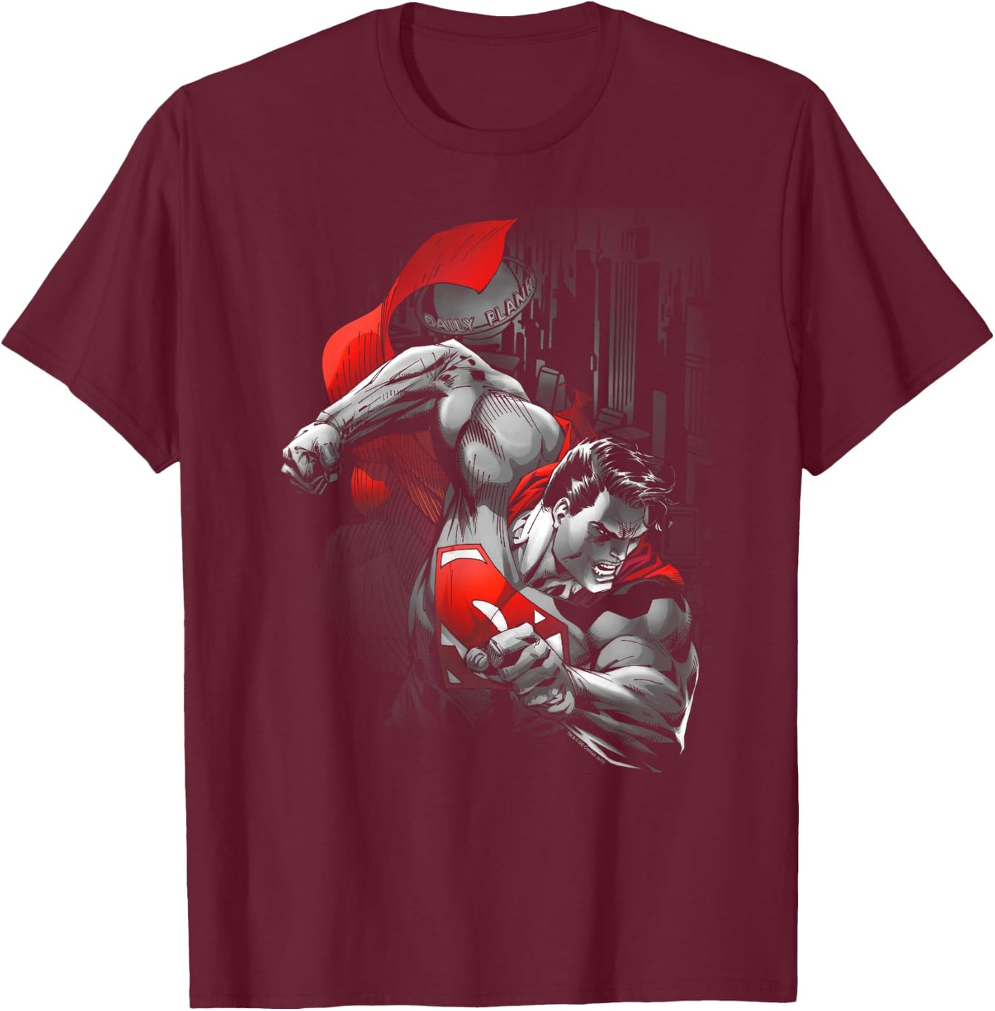Superman My City T Shirt T-Shirt - T-Shirt | Maroon
