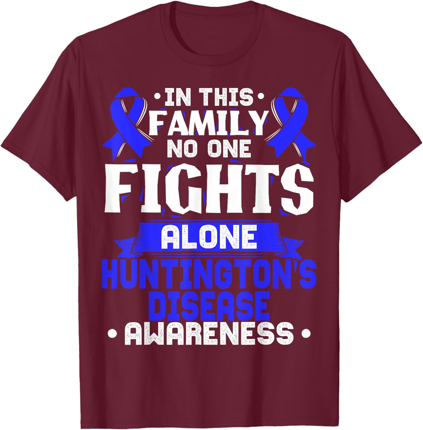 HD Awareness - Huntington's Disease Gift T-Shirt - T-Shirt | Maroon