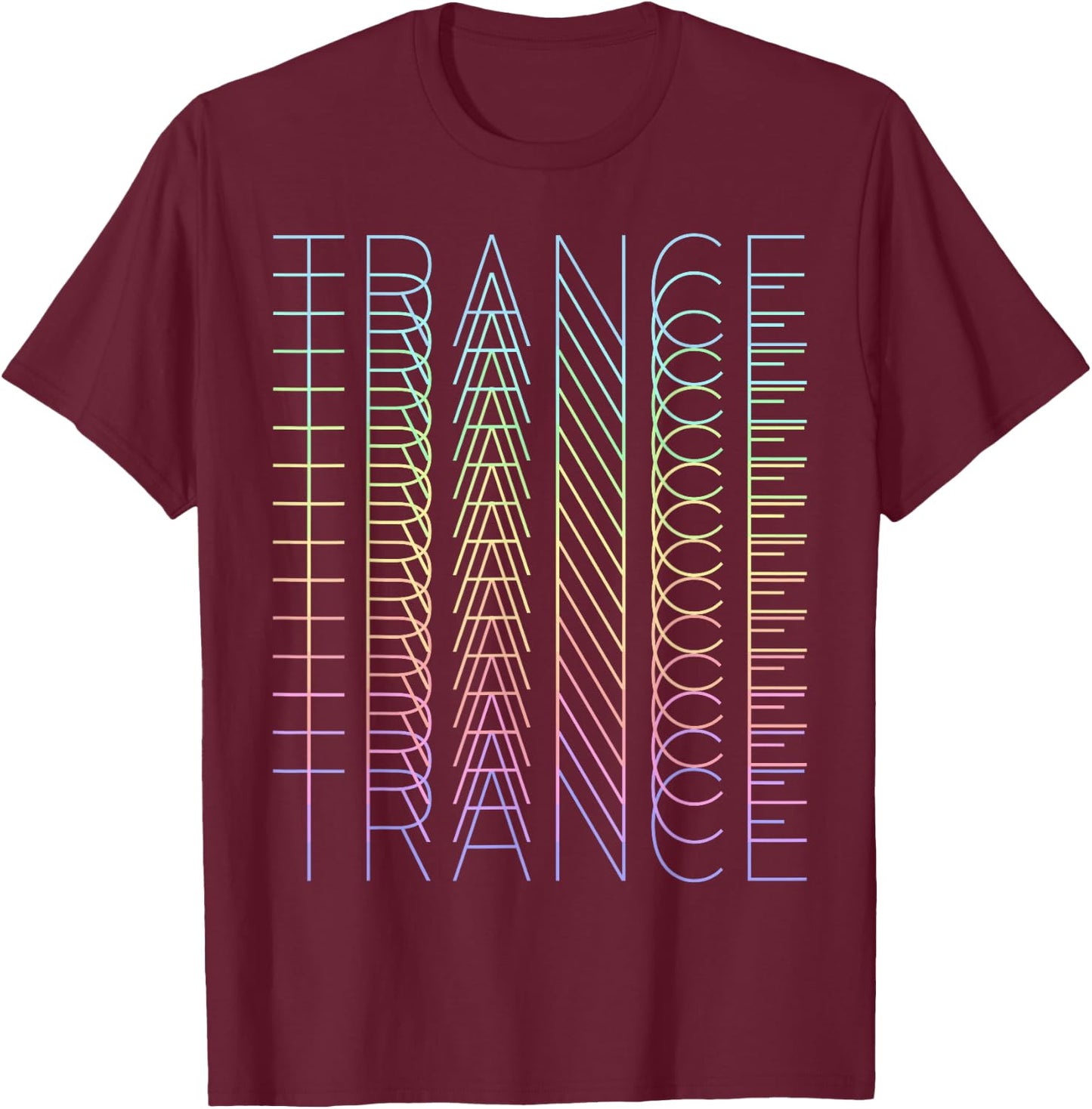 BIGUP EDM Psy Tekk Techno Rave Designs Trance Techno Music DJ Rave Party Techno Festival T-Shirt - T-Shirt | Maroon