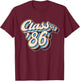 Vintage Class of 1986 Reunion High School Graduation T-Shirt - T-Shirt | Maroon