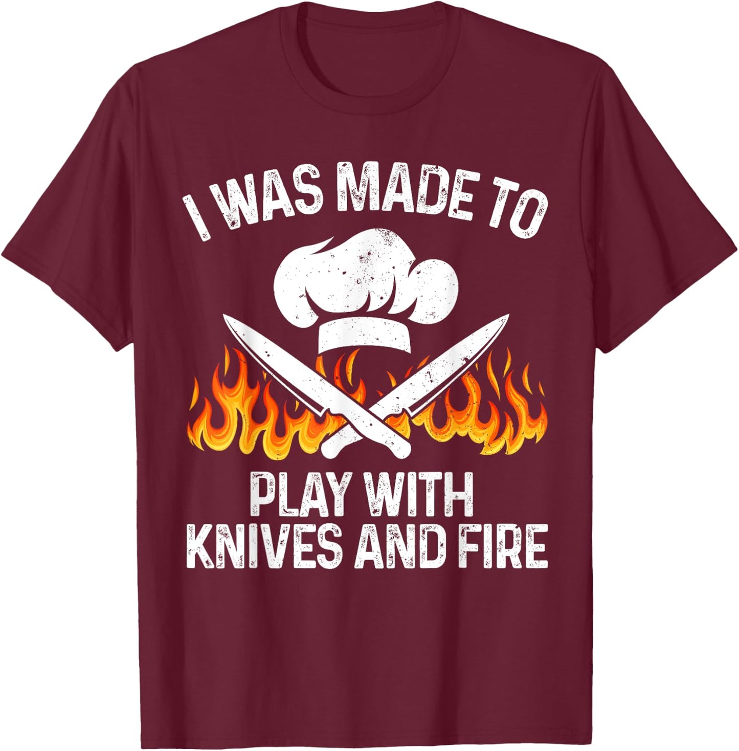 Funny Chef Design Women Cooking Lovers Culinary Chef T-Shirt - T-Shirt | Maroon