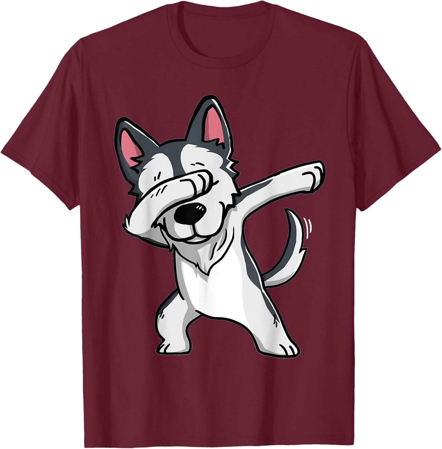 Dabbing Siberian Husky Husky Kids Costume T-Shirt - T-Shirt | Maroon