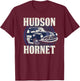 Disney Pixar Cars Hudson Hornet Vintage Race Car Badge T-Shirt - T-Shirt | Maroon