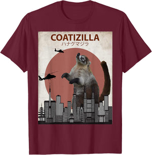 Coatizilla Funny Coati | Cool Coati Lovers Gift T-Shirt - T-Shirt | Maroon