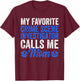Proud Police Mom Apparel Crime Scene Investigator Son T-Shirt - T-Shirt | Maroon