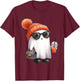 Ghost Halloween Party Costume Kids T-Shirt - T-Shirt | Maroon