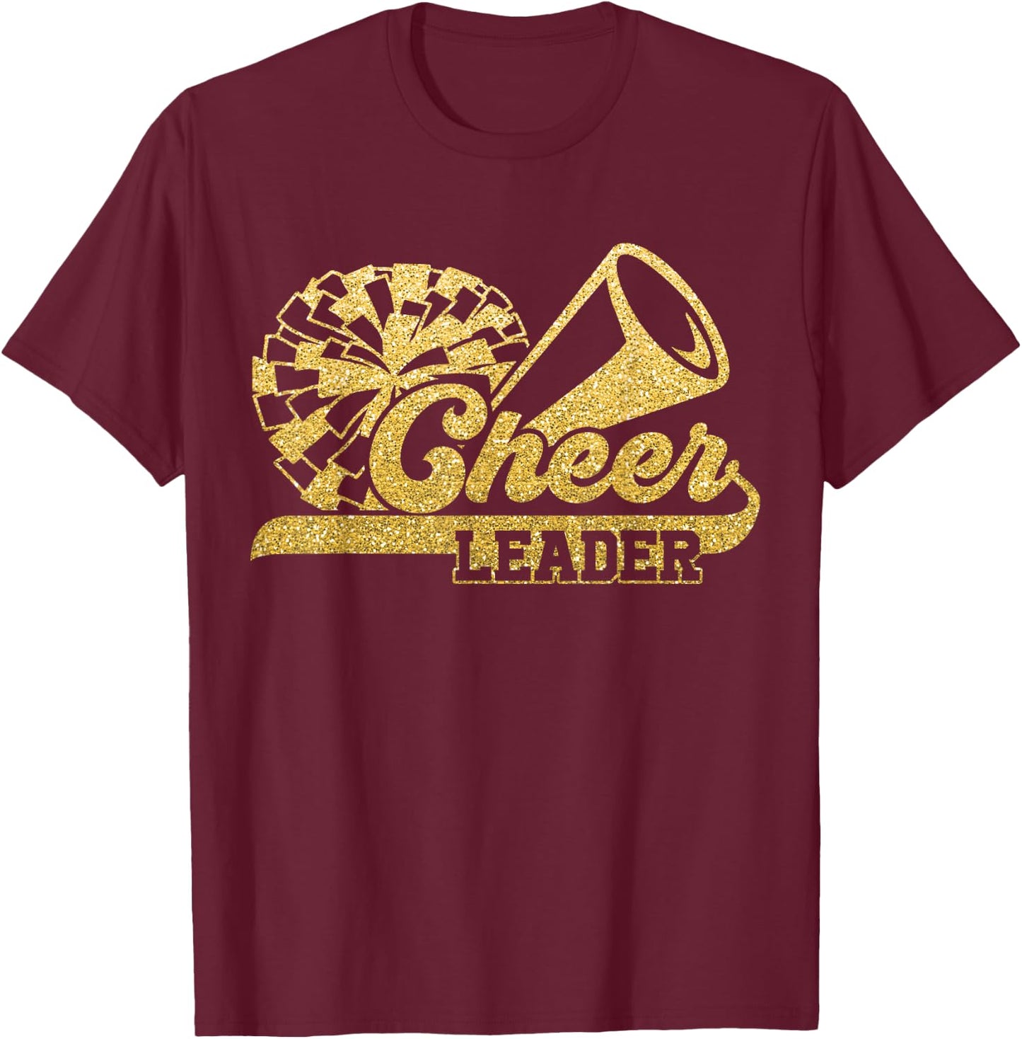 Cheer Leader Era Youth Cheerleader Cheerleading T-Shirt - T-Shirt | Maroon