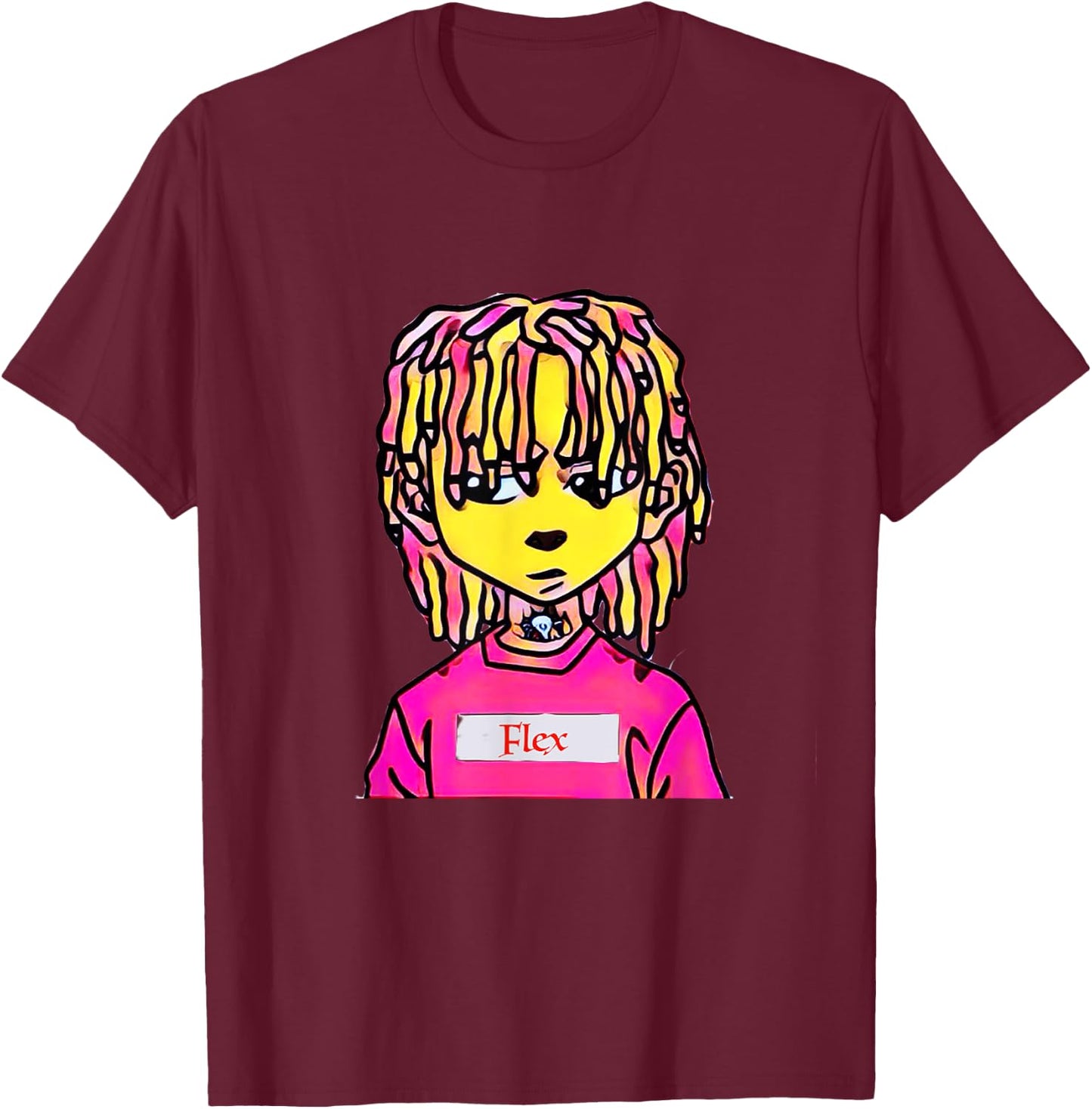 Lil and Big Cartoon Shirt T-Shirt - T-Shirt | Maroon