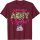 Proud Army Nana US Flag Camo Dog Tags Military Grandmother T-Shirt - T-Shirt | Maroon