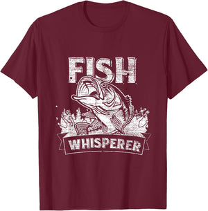 Fish Whisperer T-Shirt - T-Shirt | Maroon