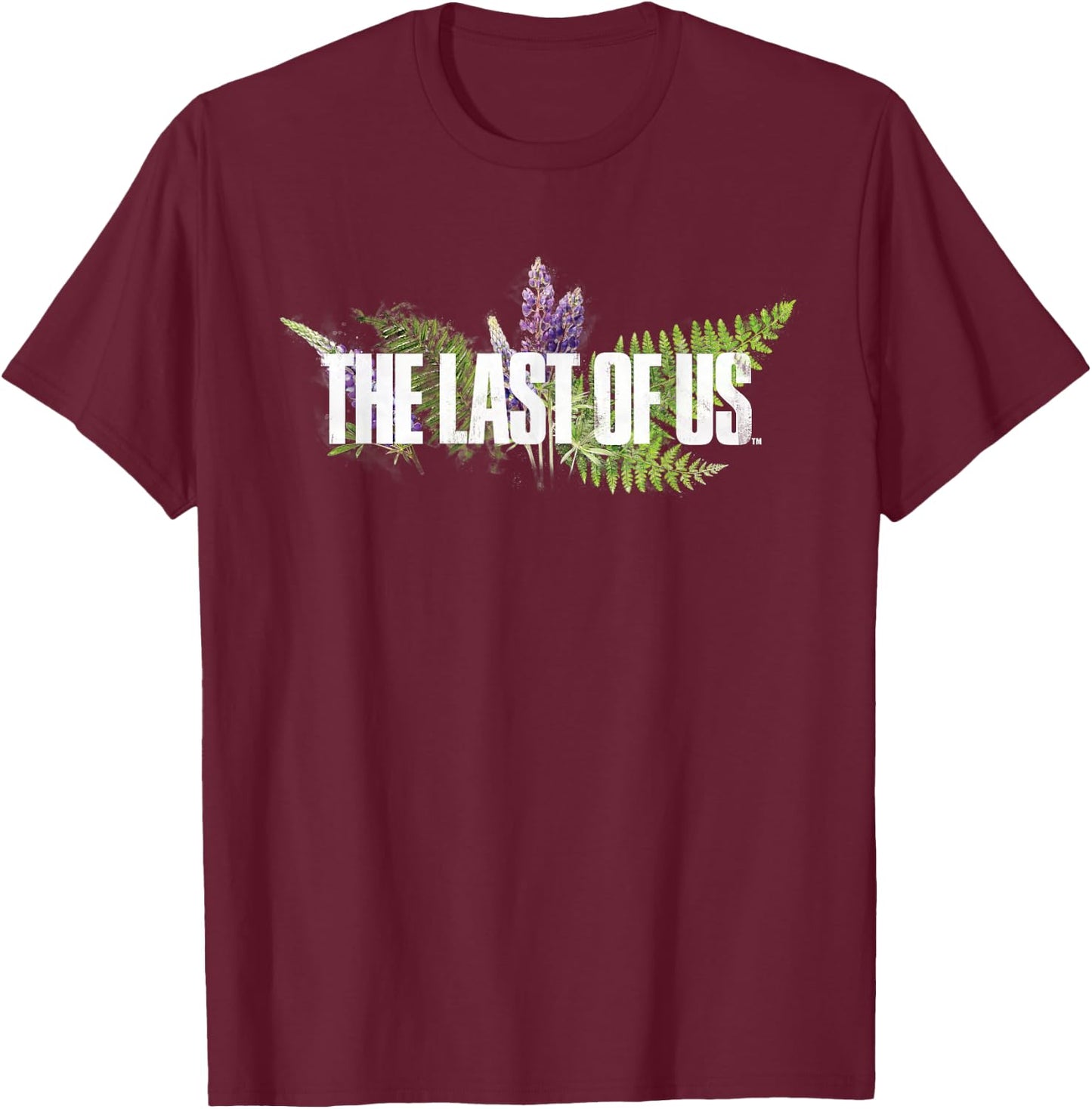 The Last of Us Lavender Front Back Video Game T-Shirt - T-Shirt | Maroon
