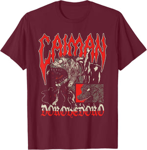 Caiman Scream Poses Anime Manga T-Shirt - T-Shirt | Maroon