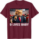 Donald Trump Cat Nine Lives Baby Funny 9 Lives Baby Lovers Men Women T-Shirt - T-Shirt | Maroon