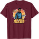 Star Wars - Lando Circle T-Shirt - T-Shirt | Maroon
