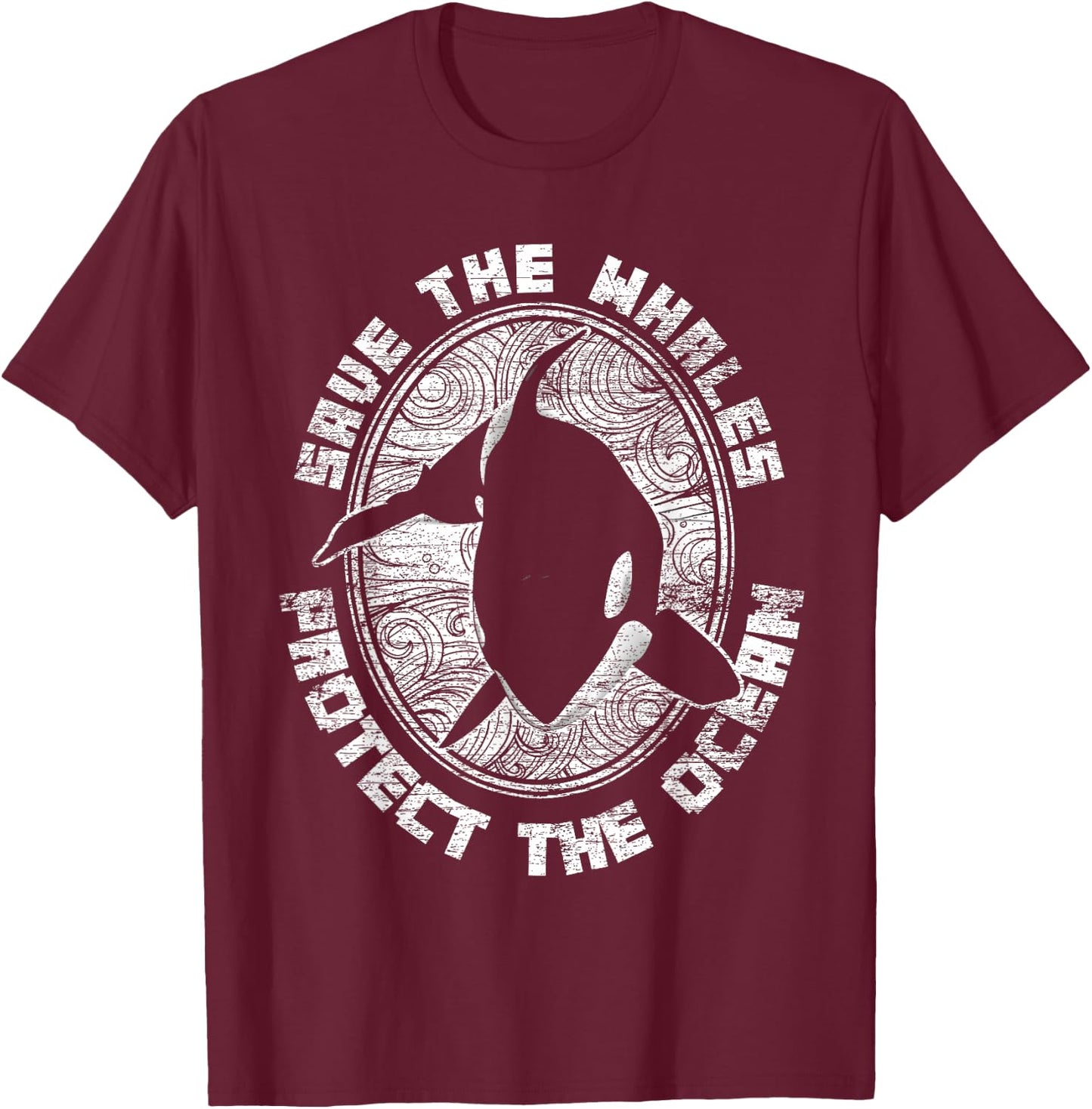 Animal Groomer Gift Ocean Killer Whale T-Shirt - T-Shirt | Maroon