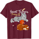 Saint Francis of Assisi Patron of Animals Wolf Animal Lover T-Shirt - T-Shirt | Maroon