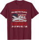 Military A-10 Warthog Funny Military T-Shirt - T-Shirt | Maroon