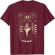 Vintage Tuxedo Cat 4th of July Patriotic Hat and Fireworks T-Shirt - T-Shirt | Maroon
