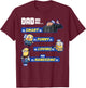 Despicable Me Minions Awesome Dad Qualities Graphic T-Shirt - T-Shirt | Maroon