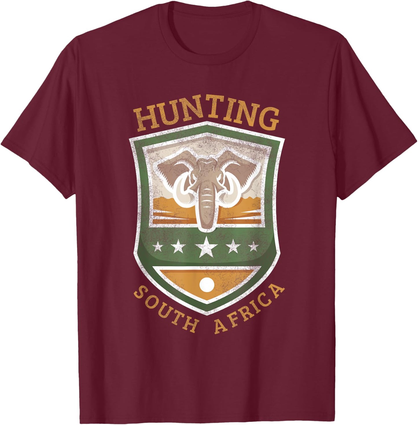 Hunting South Africa | Safari hunting Africa T-Shirt - T-Shirt | Maroon
