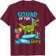 Birthday Squad Funny T-Rex Matching Dinosaur Birthday Party T-Shirt - T-Shirt | Maroon