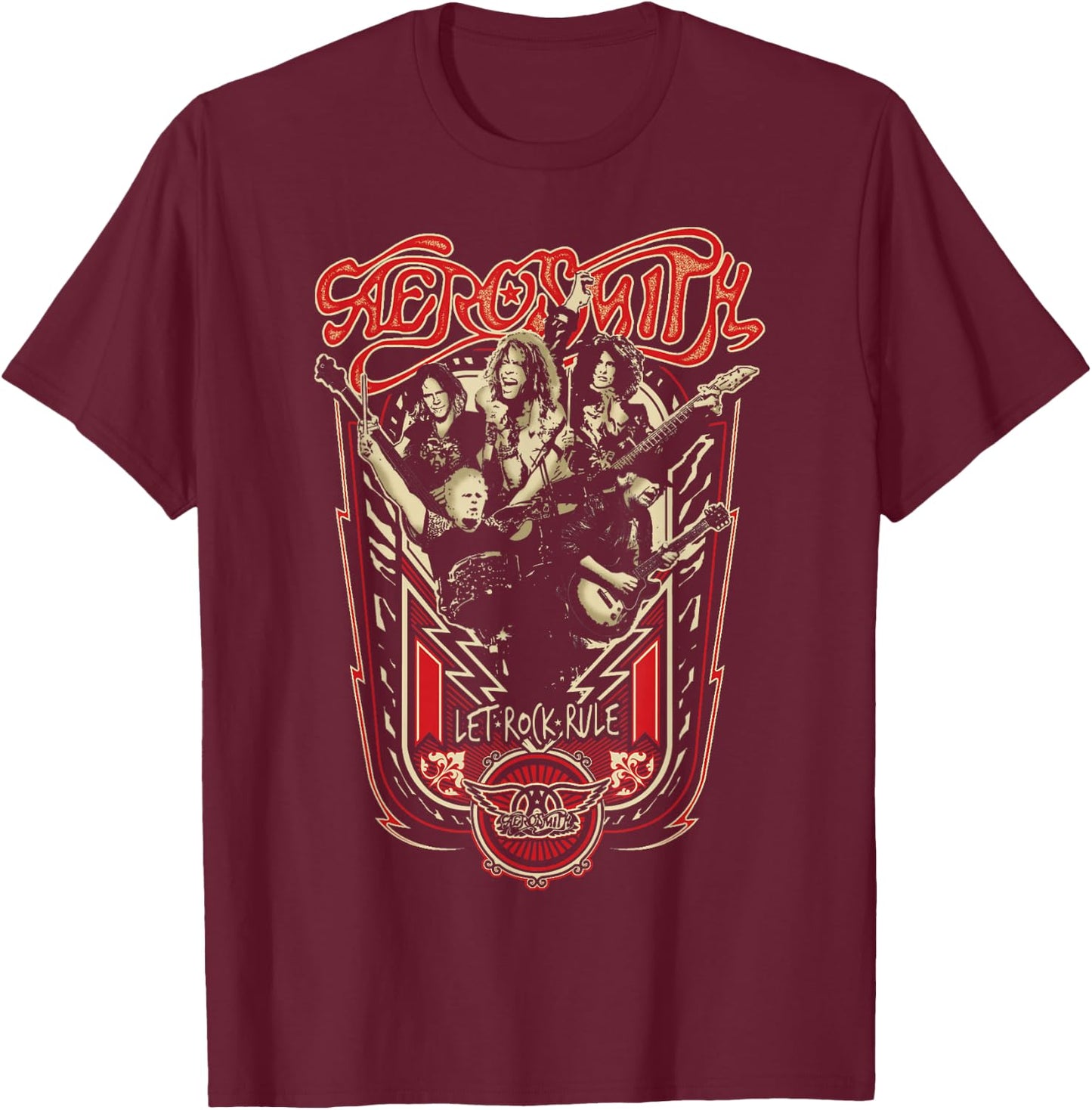 Aerosmith - Alive T-Shirt - T-Shirt | Maroon