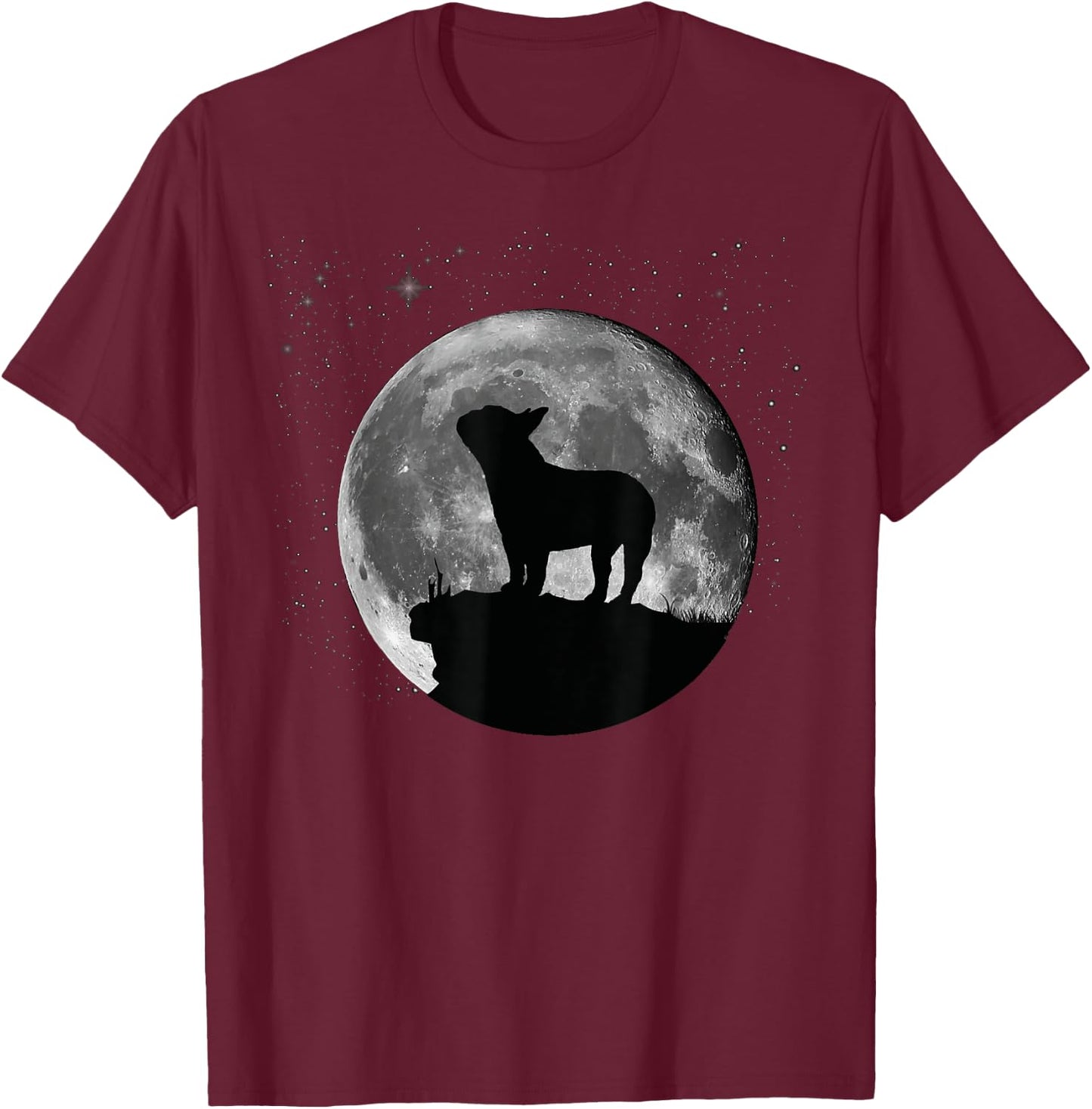 French Bulldog Frenchie Dog T-Shirt - T-Shirt | Maroon